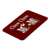 Chow Chow Dog mama Magneet (Linkerzijde)