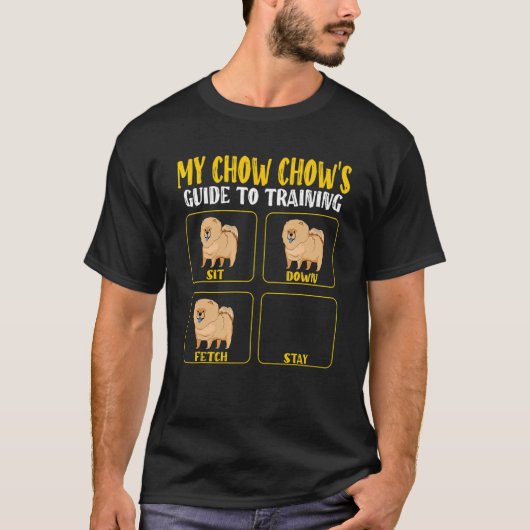chow chow dog mom dad training guide dogs t-shirt (Voorkant)