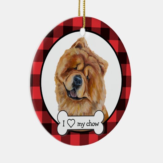 Chow Chow Dog Ornament (Rechts)