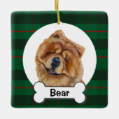 Chow Chow Dog Ornament (Voorkant)