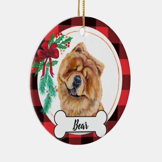 Chow Chow Dog Ornament (Rechts)