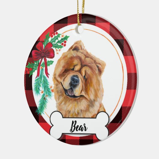 Chow Chow Dog Ornament (Links)