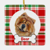 Chow Chow Dog Ornament (Voorkant)