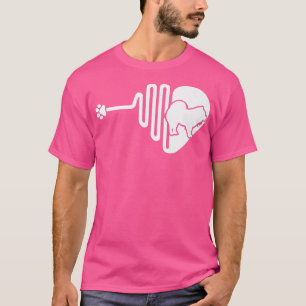 Chow chow Dog Paw Heartbeat Pet Owner Veterinair T-shirt