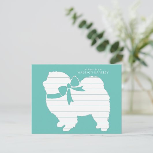 Chow Chow Dog Puppy Bedankkaart (Staand voorkant)