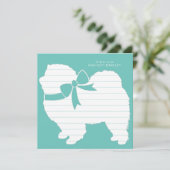 Chow Chow Dog Puppy Bedankkaart (Staand voorkant)