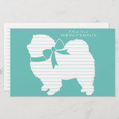 Chow Chow Dog Puppy Briefpapier (Voorkant / Achterkant)