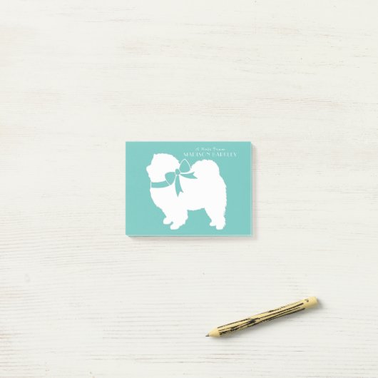Chow Chow Dog Puppy Post-it® Notes (Op bureau)