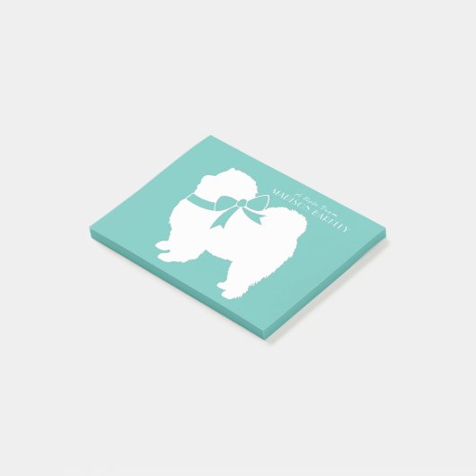 Chow Chow Dog Puppy Post-it® Notes (Schuin)