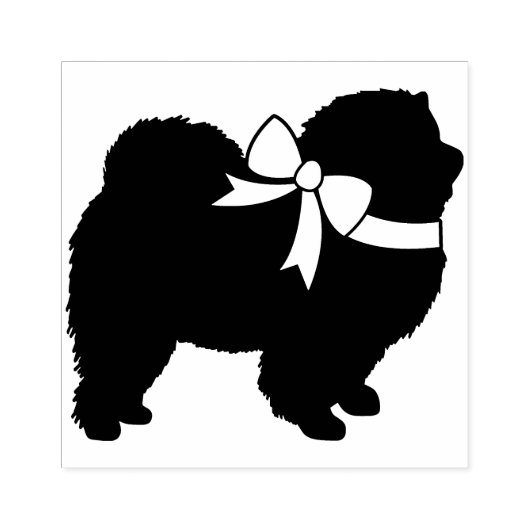 Chow Chow Dog Puppy Rubberstempel (Afrduk)