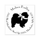 Chow Chow Dog Puppy Zelfinktende Stempel (Design)