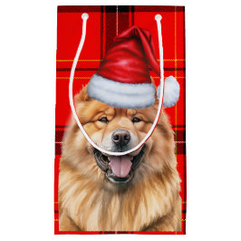 Chow Chow Dog Red Holiday Geplaagd Kerstmis Klein Cadeauzakje