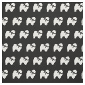 Chow Chow Dog Silhouette Pet Stof (Swatch)