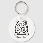 Chow Chow dog Sleutelhanger (Voorkant)