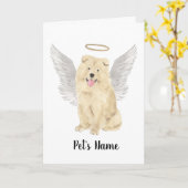 Chow Chow Dog Sympathy Memorial Kaart (Gele Bloem)