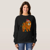 Chow Chow Dog Ugly kerstSweater Xmas Tree Lig Trui (Voorkant volledig)
