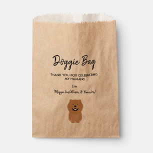 Chow Chow Doggie Bag for Wedding, Favor Bags Bedankzakje