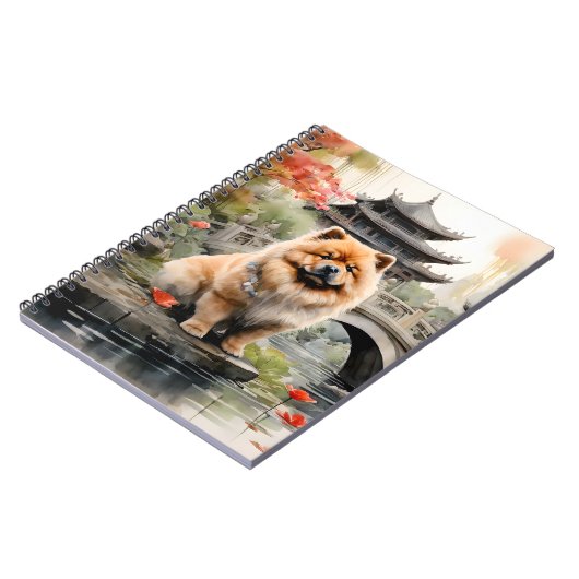 Chow Chow Een Chinese Tuin verkennen Notitieboek (Linkerzijde)