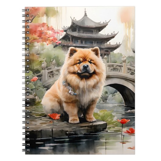 Chow Chow Een Chinese Tuin verkennen Notitieboek (Voorkant)