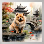 Chow Chow Een Chinese Tuin verkennen Poster (Voorkant)