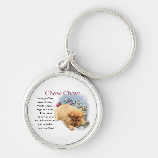 Chow Chow Erfgoed van Liefde Sleutelhanger (Voorkant)