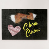 Chow Chow Eyes Solid Color 1000-stuk Legpuzzel (Horizontaal)