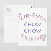 Chow Chow Furever Briefkaart (Voorkant / Achterkant)