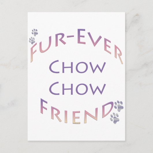 Chow Chow Furever Briefkaart (Voorkant)