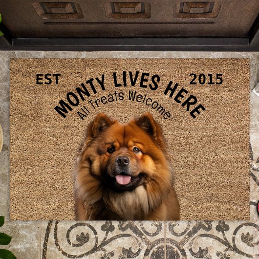 Chow Chow gepersonaliseerde huisdier Deurmat