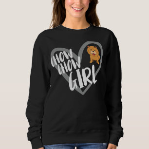 Chow Chow Girl Heart Funny Chow Chow Hondenliefheb Trui