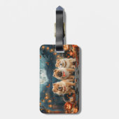 Chow Chow Halloween Griezelig Bagagelabel (Achterkant verticaal)