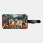 Chow Chow Halloween Griezelig Bagagelabel (Achterkant horizontaal)