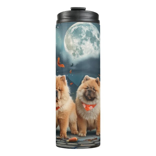 Chow Chow Halloween Griezelig Thermosbeker (Voorkant)