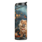 Chow Chow Halloween Griezelig Thermosbeker (Gedraaid links)