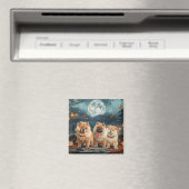 Chow Chow Halloween Spokenkelig Magneet (Insitu (Vaatwasser))