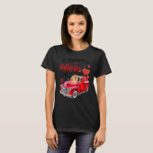 Chow Chow Heart Red Truck Happy Valentine Day Dog T-shirt (Voorkant volledig)