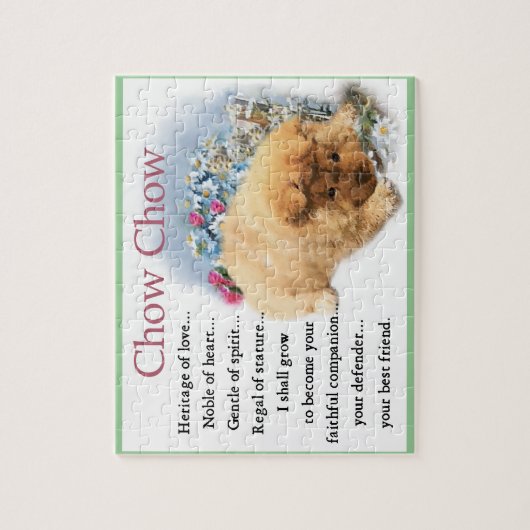 Chow Chow Heritage of Love Legpuzzel (Verticaal)