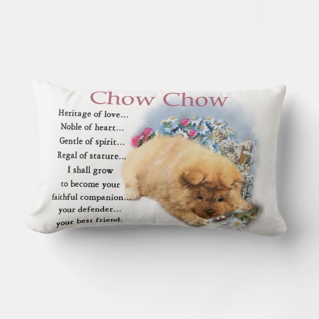 Chow Chow Heritage of Love Puppy Kussen (Voorkant)