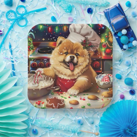 Chow Chow Holiday Baking: Feestelijke Kerst Papieren Bordje (Feest)