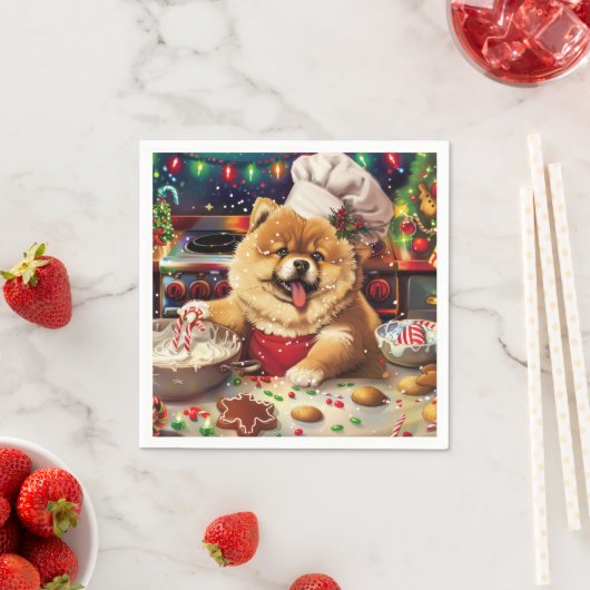 Chow Chow Holiday Baking: Feestelijke Kerst Servet (Insitu)