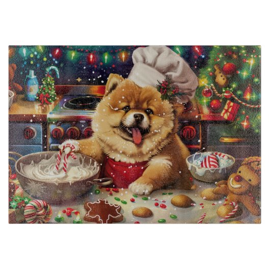 Chow Chow Holiday Baking: Feestelijke Kerst Snijplank (Voorkant)