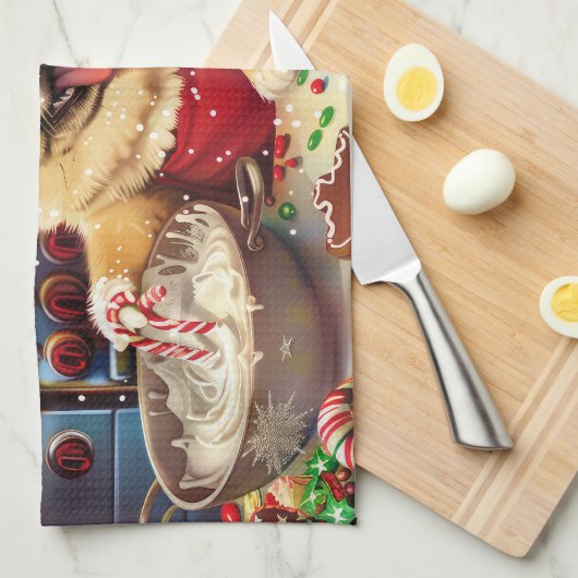 Chow Chow Holiday Baking: Feestelijke Kerst Theedoek (Quarter Fold)