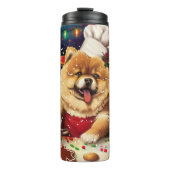 Chow Chow Holiday Baking: Feestelijke Kerst Thermosbeker (Voorkant)