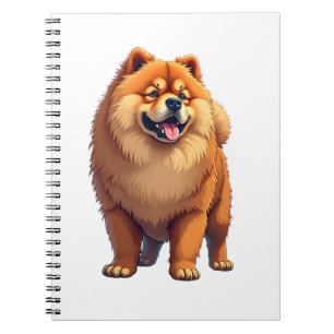 Chow Chow-hond Chinees hondenras voor een Chow Cho Notitieboek