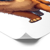 Chow Chow Hond Chinees Hondenras voor een Chow Cho Poster (Hoek)