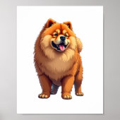 Chow Chow Hond Chinees Hondenras voor een Chow Cho Poster (Voorkant)