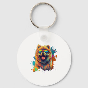 Chow Chow Hond Chinees Hondenras voor een Chow Cho Sleutelhanger