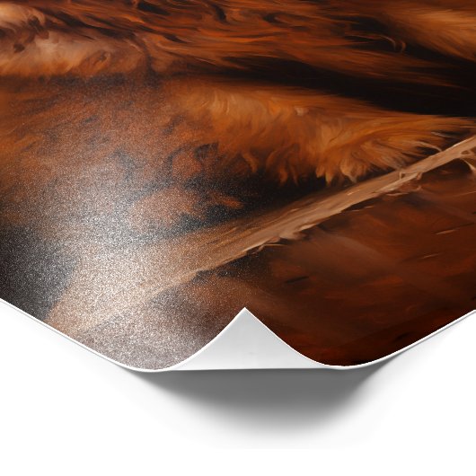 Chow chow hond foto afdruk (Hoek)