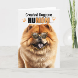 Chow Chow-hond Grootste HuMAM Moederdag Feestdagen Kaart
