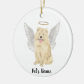 Chow Chow-hond Herdenkingsmonument Keramisch Ornament (Links)